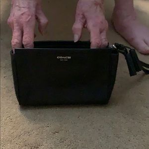 Classic Leather Clutch w/ tassel